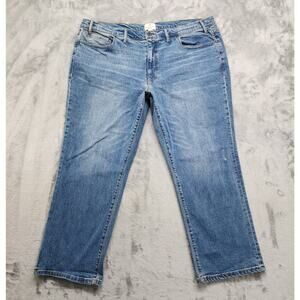 Mutual Weave Jean Mens 48X29 Blue The Straight Leg 5-Pocket Stretch Denim Casual